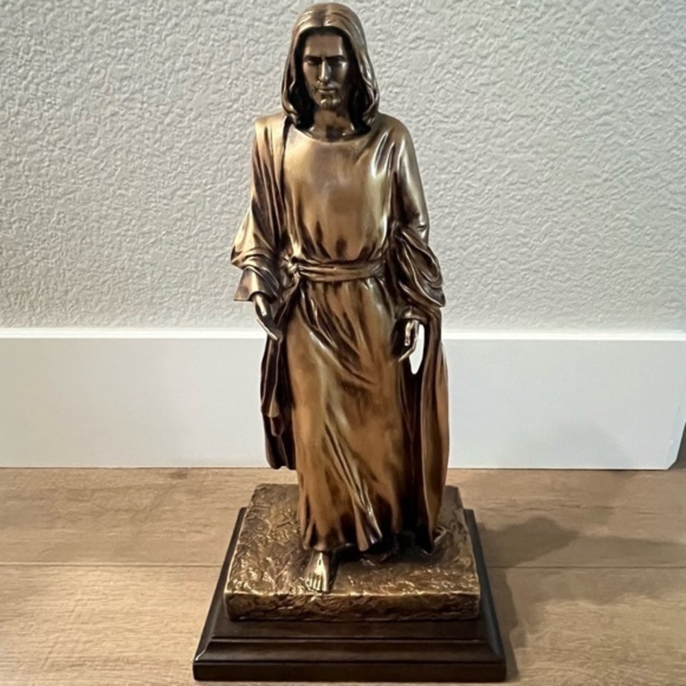 Sculpture‎ of Jesus Christ By Angela Johnson Religious Statue Come Unto Me 14.5”